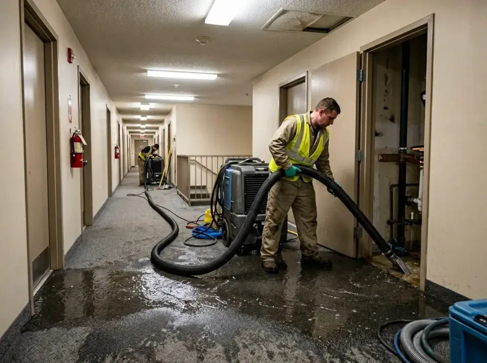 multi-unit-apartment-hallway-f-005 — frequently asked questions, Emergency Burst Pipe Water Extraction & Removal in Grove Ci…